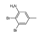 5-Methyl-2,3-dibromobenzenamine Structure