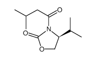 2-Oxazolidinone, 4-(1-methylethyl)-3-(3-methyl-1-oxobutyl)-, (4S)-结构式