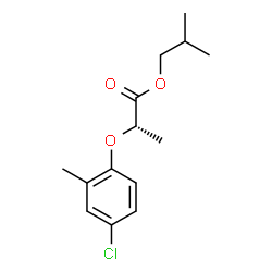 isobutyl (-)-2-(4-chloro-2-methylphenoxy)propionate structure
