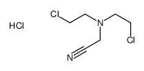 bis(2-chloroethyl)-(cyanomethyl)azanium,chloride Structure