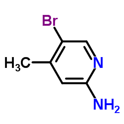 2-氨基-5-溴-4-甲基吡啶结构式