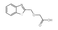2-(2-苯并噻唑甲氧基)乙酸结构式