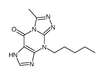 3-methyl-9-pentyl-6,9-dihydro-5H-[1,2,4]triazolo[4,3-a]purin-5-one结构式