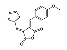 (Z,E)-2-<(4-methoxyphenyl)methylene>-3-(2-thienylmethylene)succinic anhydride Structure