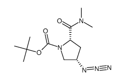 (2S,4S)-1-Boc-4-azido[(dimethylamino)carbonyl]pyrrolidine Structure