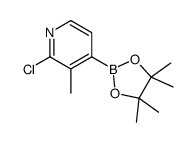 2-Chloro-3-methylpyridine-4-boronic acid pinacol ester Structure