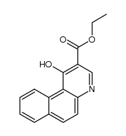 3-carbethoxy-4-hydroxybenzo(f)quinoline Structure