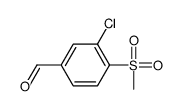 3-chloro-4-methylsulfonylbenzaldehyde结构式