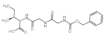 N-[(苯基甲氧基)羰基]甘氨酰甘氨酰-L-异亮氨酸结构式