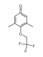 3,5-Dimethyl-4-(2,2,2-trifluoroethoxy)pyridine N-oxide结构式