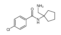 N-(1-(氨基甲基)环戊基)-4-氯苯甲酰胺结构式
