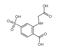2-(carboxymethyl-amino)-4-sulfo-benzoic acid Structure