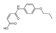(Z)-4-oxo-4-((4-propoxyphenyl)amino)but-2-enoic acid结构式