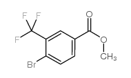 甲基-4-溴-3-(三氟甲基)苯甲酸甲酯结构式