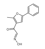 2-(2-methyl-5-phenyl-[3]furyl)-glyoxal-1-oxime结构式