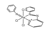 trichloro(phenylimido)(2-(phenylazo)pyridine)rhenium(V)结构式