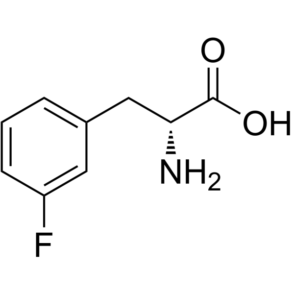 D-3-氟苯丙氨酸结构式
