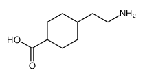 4-(2-aminoethyl)cyclohexane-1-carboxylic acid结构式