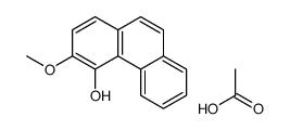 acetic acid,3-methoxyphenanthren-4-ol Structure