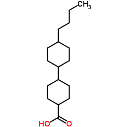 4'-Butyl-[1,1'-bicyclohexyl]-4-carboxylic acid Structure