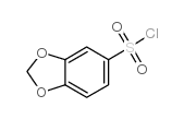 苯并[d][1,3]二氧杂环戊烯-5-磺酰氯结构式