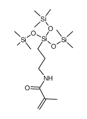 N-(tris(trimethyl siloxy) silylpropyl) methacrylamide Structure