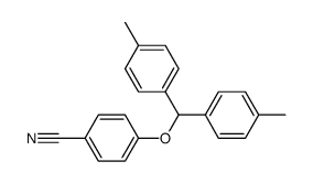 4-(di-p-tolylmethoxy)benzonitrile Structure