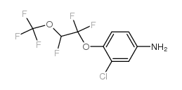 3-氯-4-[1,1,2-三氟-2-(三氟甲氧基)乙氧基]苯胺结构式