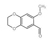 7-甲氧基-2,3-二氢苯并[b][1,4]二噁英-6-甲醛结构式