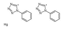 bis(1-phenyltetrazol-5-yl)mercury Structure
