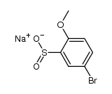 sodium 5-bromo-2-methoxybenzenesulfinate结构式