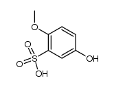 4-methoxyphenol-3-sulfonic acid Structure