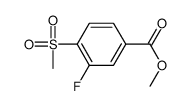 3-氟-4-甲砜基苯甲酸甲酯结构式