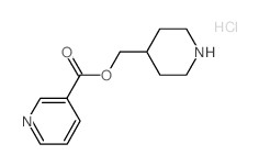 4-Piperidinylmethyl nicotinate hydrochloride Structure