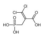 3,3-dichloro-2-(phosphonomethyl)prop-2-enoic acid Structure