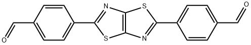 4,4'-(噻唑并[5,4-D]噻唑-2,5-二基)二苯甲醛结构式