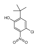 2-(叔丁基)-4-氯-5-硝基苯酚结构式