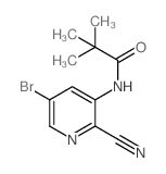 N-(5-溴-2-氰基吡啶-3-基)新戊酰胺结构式