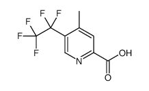 4-Methyl-5-(pentafluoroethyl)-2-pyridinecarboxylic acid Structure