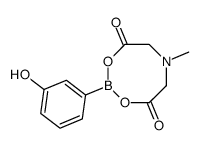 2-(3-hydroxyphenyl)-6-methyl-1,3,6,2-dioxazaborocane-4,8-dione Structure