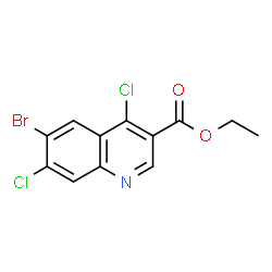 ethyl 6-bromo-4,7-dichloroquinoline-3-carboxylate Structure