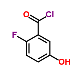 2-Fluoro-5-hydroxybenzoyl chloride Structure