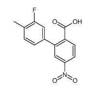 2-(3-fluoro-4-methylphenyl)-4-nitrobenzoic acid结构式