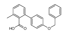 2-methyl-6-(4-phenylmethoxyphenyl)benzoic acid Structure