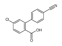 4-chloro-2-(4-cyanophenyl)benzoic acid Structure