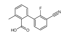2-(3-cyano-2-fluorophenyl)-6-methylbenzoic acid结构式