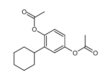 1,4-diacetoxy-2-cyclohexyl-benzene结构式