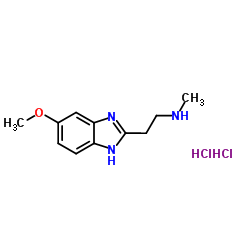 1H-Benzimidazole-2-ethanamine, 6-methoxy-N-methyl-, hydrochloride (1:2) picture