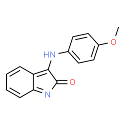 (3E)-3-[(4-methoxyphenyl)imino]-1,3-dihydro-2H-indol-2-one Structure