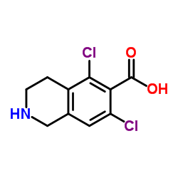 5,7-Dichloro-1,2,3,4-tetrahydro-6-isoquinolinecarboxylic acid Structure